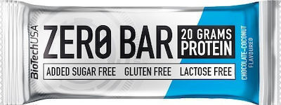 Biotech USA Zero Bar with Native Whey Isolate Μπάρα με 40% Πρωτεΐνη & Γεύση Σοκολάτα και Καρύδα 50gr