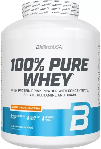 BioTech Usa 100% Pure Whey (2270 gr) - Salted Caramel Flavoured