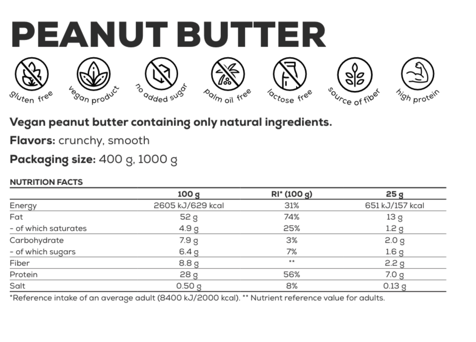 BioTechUSA Peanut Butter (1000gr) - Image 2