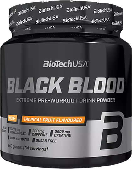 BioTech Usa Black Blood NOX+ (330 gr) - Tropical Fruit Flavoured