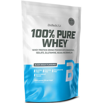 BioTech Usa 100% Pure Whey (1000 gr) – Black Biscuit Flavoured