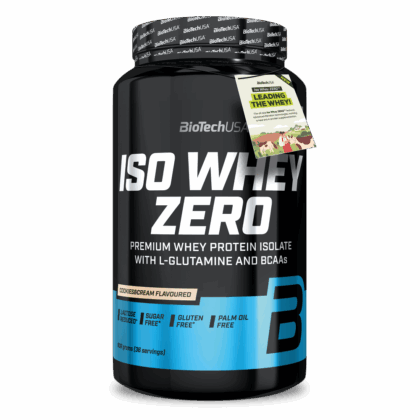 Biotech USA Iso Whey Zero With Glutamine and BCAAs - Γεύση Cookies and Cream (908 gr)