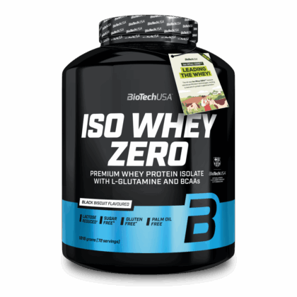 Biotech USA Iso Whey Zero With Glutamine & BCAAs Πρωτεΐνη Ορού Γάλακτος Χωρίς Γλουτένη & Λακτόζη με Γεύση Black biscuit (1816 gr)