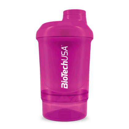 Biotech USA - Shaker Wave+Nano300ml (+150ml) - Magenta Colour.
