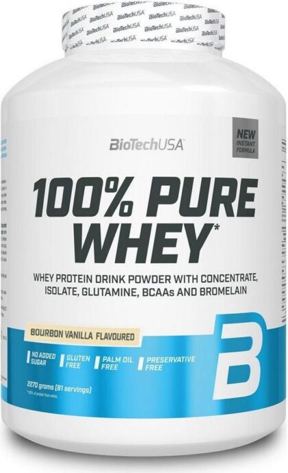 BioTech Usa 100% Pure Whey (2270 gr) - Bourbon Vanilla Flavoured