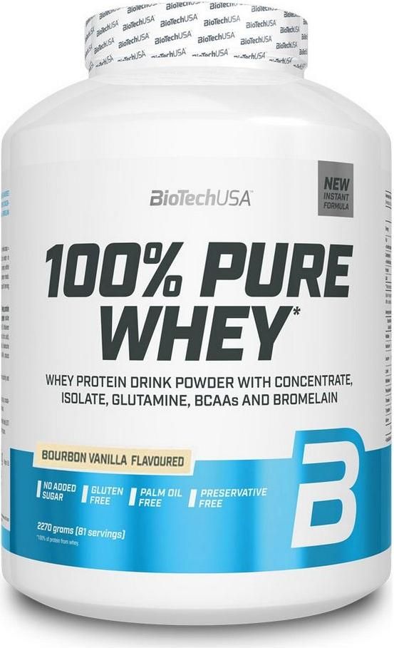 BioTech Usa 100% Pure Whey (2270 gr) - Bourbon Vanilla Flavoured