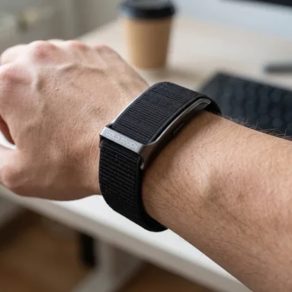 Screenless Fit band – Gold Touch Vitals